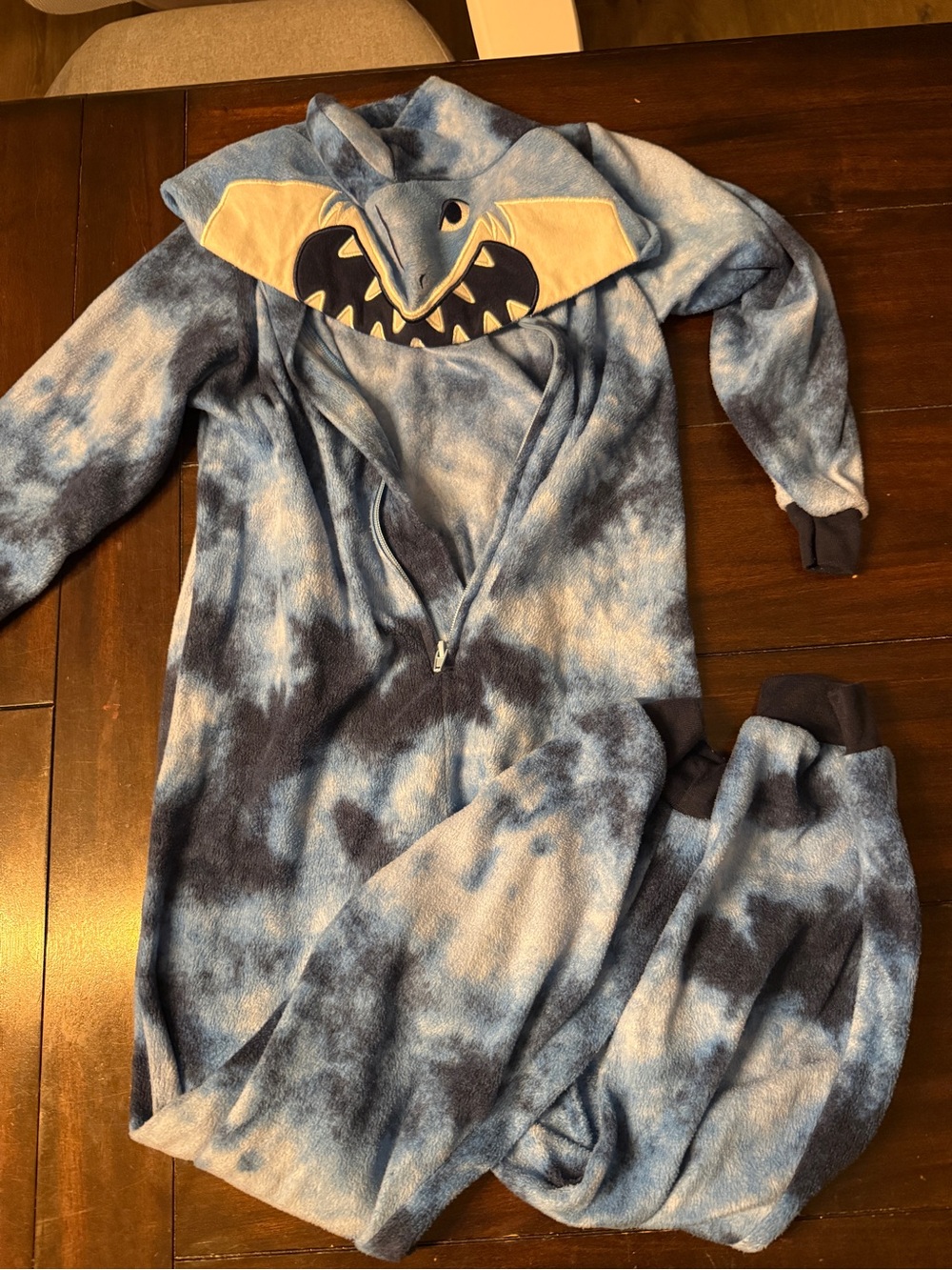 Cat & Jack Blue Fleece Sleepwear Onesie